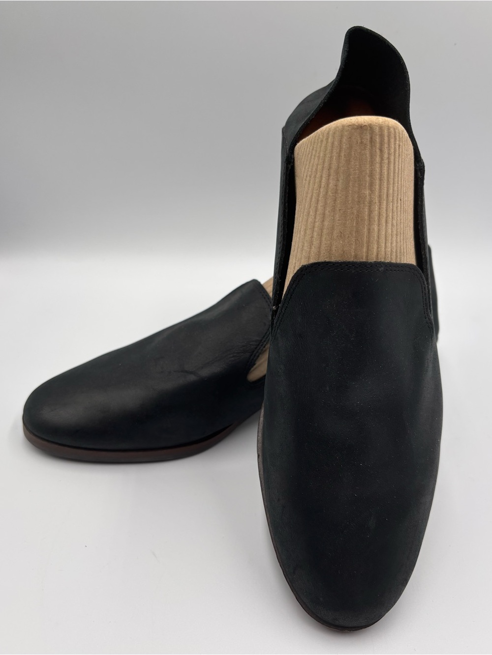 Lucky Brand Womens Cahill Flat Size 10 Black Convertible Loafer Mule Shoe